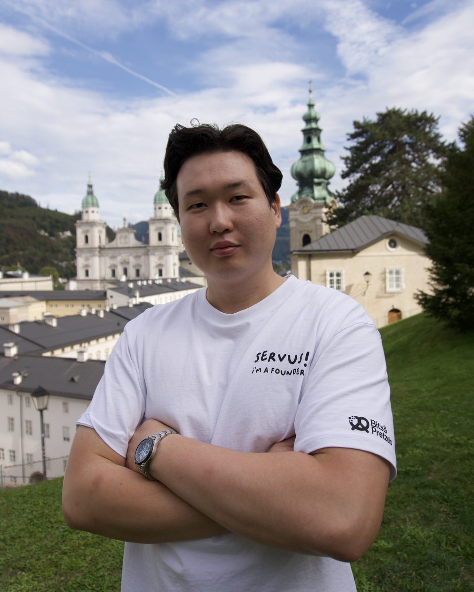 Temirlan, Migrada buddy from Kazakhstan, in Salzburg